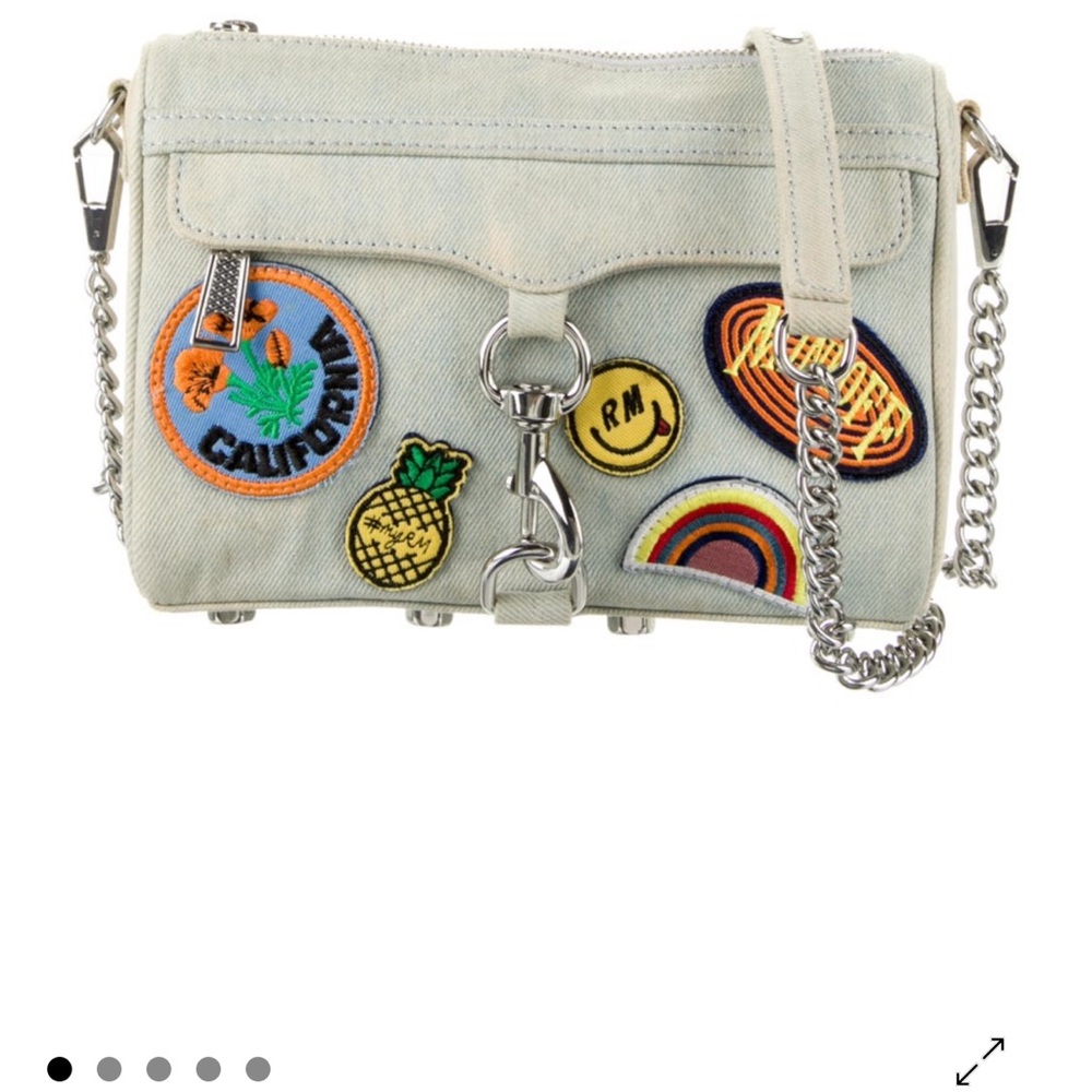Rebecca Minkoff Denim Patch Embroidered Crossbody